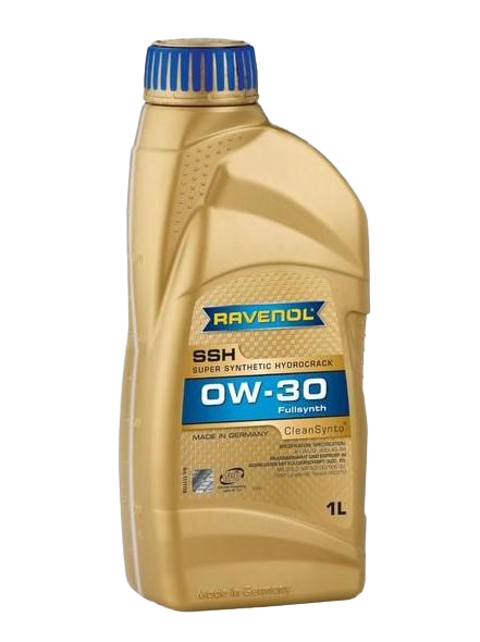 Моторное масло Ravenol Super Synthetic Hydrocrack SSH SAE 0W-30, 1л (RAVENOL: 1111138-001-01-999)